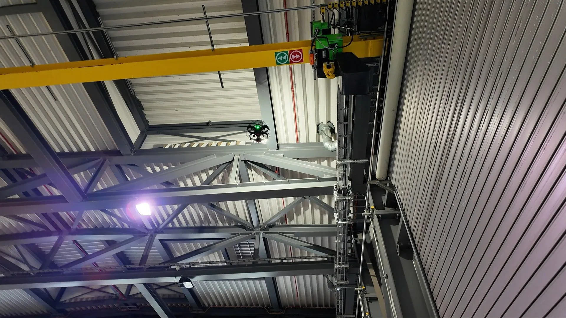 Kopterflug Inspektionsteam bei der Arbeit